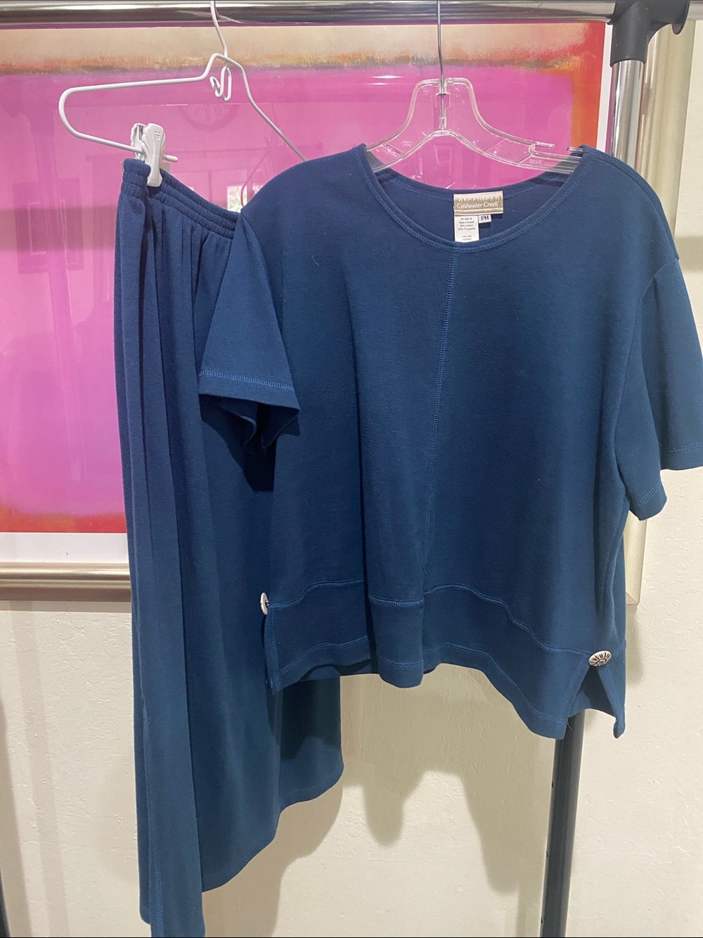 Coldwater Creek Short Sleeve Top & Matching Skirt Set